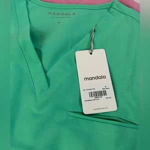 Mandala brand scrub top